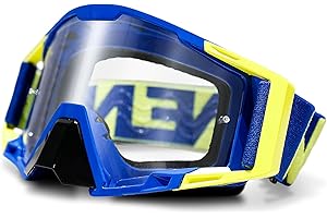 NENKI Gafas Motocross, Gafas Moto con protección nasal, Gafas Nieve para hombre y mujer, para deportes al aire libre, como Gafas Enduro
