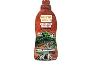 NutriGold® fertilizante Bonsáis | Abono para Bonsáis de Interior y Exterior - Estimula Crecimiento Armonioso y Refuerza Raíces - Nutrientes Km0 - Líquido 700g + 50g Gratis