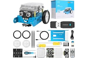 Makeblock mBot Robot Programable con Dongle, Juguete Stem Compatible con Scratch y Arduino, Inteligente EMO, Kit Robotica Interactivo para niños 6 a 12 años
