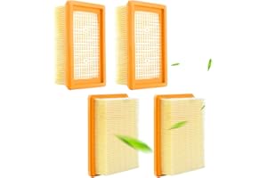DOKSVP 4 Stück Staubsauger Filter für Kärcher Set, für Kärcher WD4/WD5/WD6/MV4/MV5/MV6 Flachfaltenfilter, für Kärcher Mehrzwecksauger Ersatz, Industriesauger, Nass-/Trockensauger