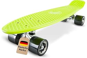 ‎BIKESTAR BIKESTAR Vintage Retro Cruiser Skateboard 60mm für Kinder und Erwachsene auch Anfänger ab ca. 6-8 Jahre |