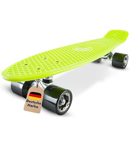 Ridge Skateboards 27 inch Cruiser Board Metallic Fades / 59mm Wheels (Blu-Verde-Giallo