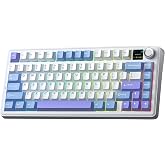 Aula F75 Max Mekanik RGB TKL Reaper Switch Kablosuz Makrolu Hot Swap Klavye Mor