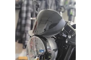 Lorababer Protecteur de visière d'écran avant de moto Nouveau pare-brise Flyscreen Déflecteur de vent Compatible avec T-riumph Trident 660 2021 2022 2023 (Noir)