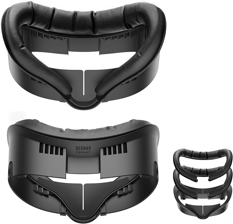 KIWI design V3 Face Cover Kompatibel mit Meta Quest 3 PU Leder Facial Interface