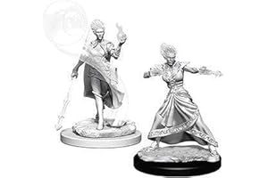 DUNGEONS & DRAGONS D&D WZK73336 Nolzur's Marvelous Wave 5 - Unpainted Miniatures - Fire Genasi Female Wizard