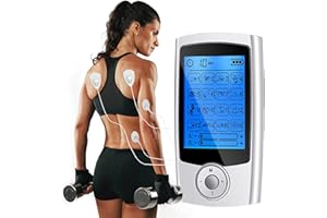 YUCEN Dual Channel TENS Machine for Pain Relief, Smart TENS Units with Up to 16 Modes, 20 Intensities, 8 Pads, Rechargeable Muscle Stimulator for Back, Neck, Shoulder, Knee, Arthritis Sciatica Cramps Pain