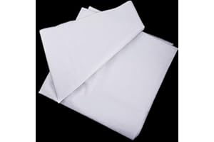 TATUO Tessuto Interfaccia Fusibile Non Tessuto Leggero Tessuto Interfaccia Fusibile da Stirare per Cucito Artigianati (Bianco, 90 cm Largo x 5 Metri)