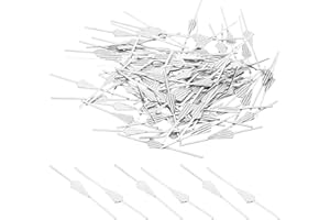 PATIKIL 45mm/1.77" Clips de Lazo para Araña, 100 Unidades de Conectores de Cobre para Fijar Piezas de Cristal, Repuestos para Arañas, Cromo