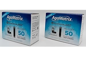 MEDISALE WaveSense Jazz Duo Test Strips - Box of 50 x2 (100 Strips) | Accurate and Reliable Blood Glucose Monitoring