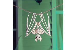 JOYIN fladdermus skelett halloween dekoration 61 cm djur skelett plastben för gård trädgård kyrkogård hemsökt hus kyrkogård utomhus inomhus bordsdekorationer halloween fest presenter dekor