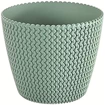 Runder Blumentopf 5 Liter Von Prosperplast – Splofy-Design In Creme, 21,8x18,4 Cm
