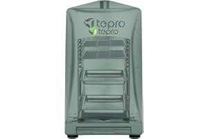 tepro Universal Abdeckhaube für Gas Grill / Steakgrill, Wetterfest, Wasserabweisend, Schutz vor der Sonneneinstrahlung, mit UV-Beschichtung, Maße ca. 28,5 x 58,5 x 39 cm, Anthrazit