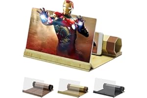 ‎KONGMING KONGMING 12 Zoll Handy Bildschirm Vergrößerungsglas 3D Screens Vergrößerungslinse für das Ansehen von Filmvideos Faltbarer Handylupe Bildschirm Vergrösserung für Smartphones