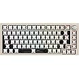 DrunkDeerA75 Rapid Trigger Mechanical Keyboard, Magnetic Switch Keyboard, TKL RGB Wired USB Compact 82 Keys with Knob,Grey Barebones