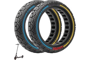 VOLOHAS 8,5 × 2,0 (230 × 50) Pneu en caoutchouc plein 8 2/1 x 2,0 8,5" solides pour scooter électrique Xiaomi M365 1S, Pro/Gotrax XR Pneu de rechange complet antidérapant anti-crevaison (2 pièces)