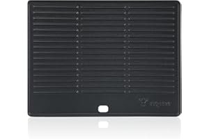 BBQ-Toro Gusseisen Grillplatte 40 x 31 cm | Wendeplatte, emailliert | beidseitig verwendbares Grillzubehör | 2in1 Grill-Wende-Platte | passend für BBQ, Gasgrill, Holzkohlegrill