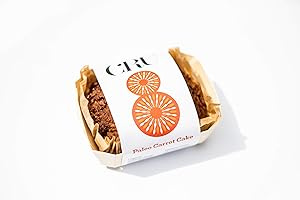 Cru8 Paleo Spiced Carrot Cake Loaf - All Natural Ingredients – Paleo, Lower Sugar, Grain, Gluten, Dairy, and Refined-Sugar-Free Cake – Delicious Taste & Perfect for Everyone (250g)