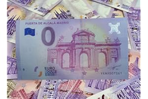 EUROSOUVENIR Cadeaux Originaux - Billets de Banque personnalisés Porte d'Alcalá Madrid - Imprimés sur du Papier-Monnaie - Souvenir de Mariage - Design de Billets de Banque - Euro Souvenir