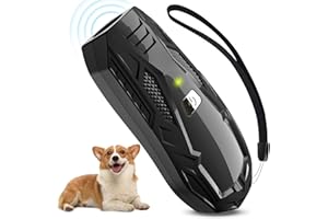 QUEENMEW Antibell für Hunde, Ultraschall Anti Bell Gerät ​Bellenstopper Hund, Ultraschall-Anti-Bellgerät Hundebellen-Abschreckmittel Hunderindenstopper für Kleine Große Hunde Innen Außenbereich Antibell Hund