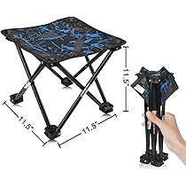 Banqueta Telescópica Senderismo Taburete Plegable Portátil Ligero Naranja Retráctil Asiento Plegable Portatil