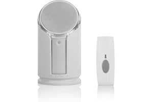 Byron BY301 BY301 Kit Carillon sans Fil, portée 100m avec Alerte Flash