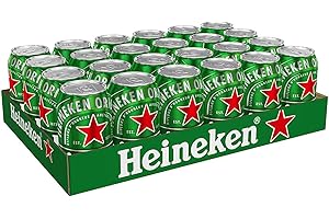 ‎HEINEKEN Heineken Pils Bier (24 x 0,33 l Dosen) - Dosenbier auf der Palette, 5% Alkoholgehalt, 100% natürliche Zutaten, erfrischend milder Geschmack