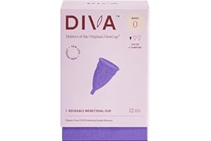 DivaCup Menstrual Cups Model 0-100% Medical-Grade Silicone, BPA- and Dye-Free, Soft, Comfortable Cup with Storage Bag and User Guide. Only Period Cup Approved As Medical Device in Multiple Countries