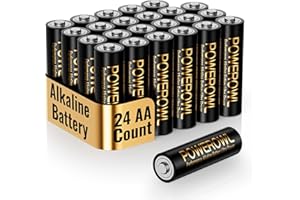 POWEROWL AA Batteries 24 Pack - Alkaline 1.5v - High-Capacity Long Lasting Double A Battery, 10-Year Shelf Life