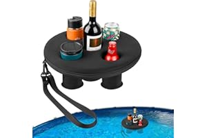 MEINDIN Support de Boisson Flottant pour Jacuzzi, Plateau de Boisson pour Jacuzzi avec 5 Trous, Plateau Flottant pour Spa, Spa, Jacuzzi, Piscine, Plage, terrasse, Accessoires et Fournitures de Jacuzzi