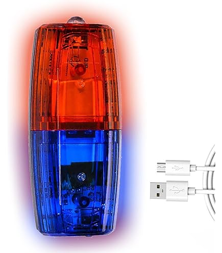 Luce Lampeggiante Da Spalla LED Rosso-blu - Per Sicurezza Notturna, Ciclismo E Outdoor - Foto 9