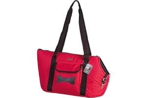 DOOGY FASHION - Sac de transport pour chien Doogy à motif "os" rouge