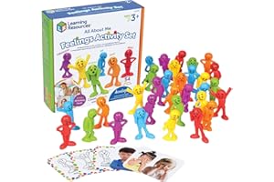 Learning Resources Jeu Émotions Enfants – Kit 54 Pièces Colorées – Tri et Communication – Activité Socio-Émotionnelle 3 Ans+ – Maison & Classe