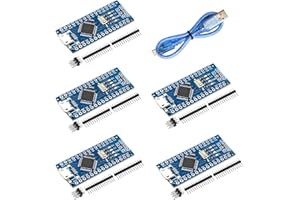 Nano V3 Board Micro with Cable, AYWHP 5PCS Nano V3 Board MEGA328P, CH340G Chip 5V 16M, Microcontroller Compatible with Arduino Nano V3 (Micro USB Port)