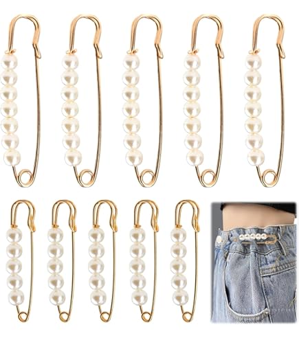 Spilla Kilt Prym In Ottone Dorato - Fermaglio Decorativo Per Kilt, Sciarpe E Accessori 76mm - Foto 8