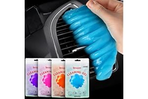 YOPINSAND Car Cleaning Gel, 4 Pack Universal Auto Deatiling Tools, Car Cleaning Putty, Reusable Interior Cleaner for Car Keyboard Air Vent, Car Slime Dust Cleaner Cleaning Gel