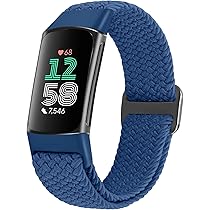 Cinturino Fitbit Charge 6/5 In Nylon Elastico - Regolabile E Traspirante Per Sport - Foto 3