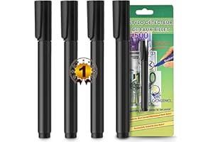 nedit Counterfeit Bill Pen (4 Pieces) 2 Second Banknote Detector – Banknote Verifier Pen – Efficiency Guaranteed