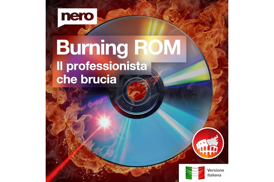 Nero Burning ROM 2025 | L’originale | Masterizzare, copiare, salvare, rippare | Software di masterizzazione CD DVD BluRay | L