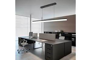 Mikeru Lampada a Sospensione Moderna a LED Dimmerabile 100cm Illuminazione a Isola Della Cucina Con 3000/4500/6000k 3 Colori 10% Luminosità Regolabile Con Telecomando per Sala Da Pranzo