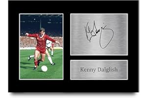 HWC Trading Kenny Dalglish Signed A4 Printed Autograph Liverpool Photo Display