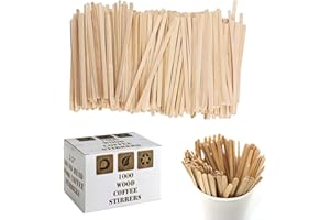 EDENPACK 2000 Disposable Wooden Coffee Tea Stirrers Sticks – 5.5 inches (140mm) Eco Friendly