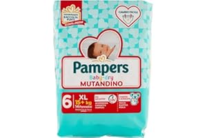 Pampers Baby Dry, Mutandino XL, 14 Pannolini, Taglia 6 (15+ Kg)
