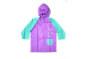 Requeteguay Urban RU Impermeable Frozen Disney para Niñas | Chubasquero Frozen Elsa Disney Tipo Chaqueta con Capucha y Cierre con Corchetes