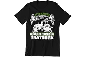 Vulfire papà Maglietta Uomo Idea Regalo Nonno, Io Non Russo Maglietta Trattore Compleanno Originale Idee Regali per Lui per Natale, Regalo Marito