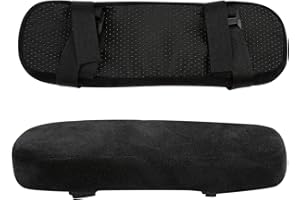 Ballery Almohadilla para Reposabrazos de Silla de Oficina, Antideslizante Ergonómica Fundas Sillas Oficina Almohada de Espuma Cubierta de Apoyabrazos para Comodidad de Codos y Antebrazos