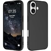 CONSTRAIN - iPhone 17 İ&ccedil;in İ&ccedil;i Kadife Silikon Kılıf - Siyah | 1.5mm kamera y&uuml;kseltili, i&ccedil;i kadife astarlı lansman silikon kor