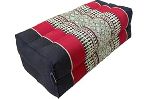 COLLUMINO Traditional Thai Kapok Yoga Support Block Cushion Meditation Pillow size 35 x 15cm