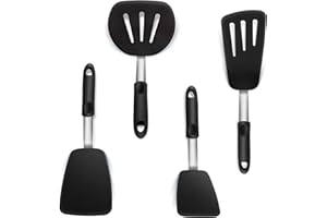 Boxiki Kitchen szpatułka z gumy silikonowej do nieprzywierających naczyń kuchennych firmy Boxiki Kitchen - naczynia do gotowania, szpatułka do jajek, naczynia kuchenne bez BPA, z odpornym na wysoką