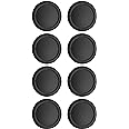Ferkurn Replacement Thumb Caps for Nintendo Swtich & Switch Lite Thumbstick Repair,Switch Joy Con Analog Thumb Joystick Thumbstick Grips Skin Cap for Replacment with Thumstick Caps, 8 PCS Black